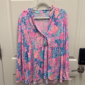 CLOSET CLEANOUT Lilly Pulitzer Winona Knit Tunic Top -XL-Make me an offer!